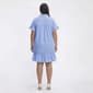 Plus Size Emily Daniels Short Sleeve Ruffle Stripe Shirtdress - image 3