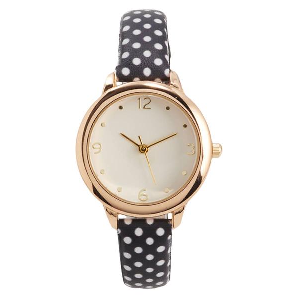 Womens Gold-Tone Champagne Dial Watch - ALB191J - image 
