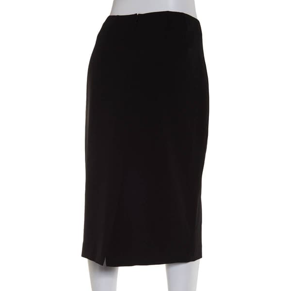 Plus Size Kasper Stretch Crepe Skimmer Skirt