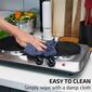 Ovente Electric Countertop 7.25in. & 6.1in. Double Burner - image 5