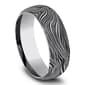 Mens Endless Affection&#8482; 8mm Tungsten Marble Wedding Band - image 2