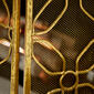 9th & Pike&#174; Gold Metal Fireplace Screen - image 3