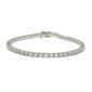 Gemstone Classics&#40;tm&#41; 3.00mm Round White Topaz Bracelet - image 1