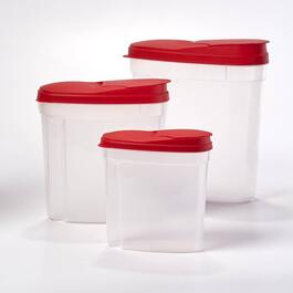Farberware&#40;R&#41; Nesting Containers with Red Pour Lids - Set of 3