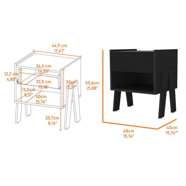 FM FURNITURE Hyacinth Night Stand