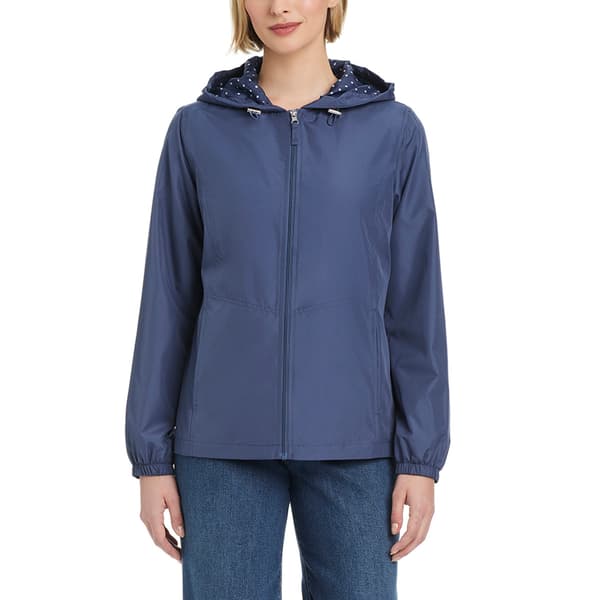 Petite d.e.t.a.i.l.s Windbreaker with Polka Dot Lining - image 