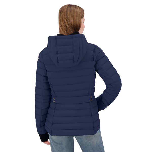 Womens Nautica Packable Short Stretch Jacket with Back Tabs