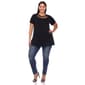 Plus Size White Mark Crisscross Neckline Short Sleeve Tunic - image 4