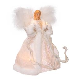 Kurt S. Adler 10in. UL 10-Light White Angel Tree Topper