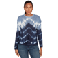 Petites Skyes the Limit Back To Town Long Sleeve Crewneck Tie D - image 1