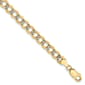 Gold Classics&#8482; 5.2mm. 14k Semi Solid Pave Curb Necklace - image 2