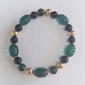 Ashley Cooper(tm) Gold-Tone/Emerald Green/Black Beaded Bracelet - image 1
