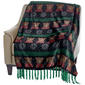 Mountain Ridge Teddy Bear Fair Isle Fringe Throw - image 2