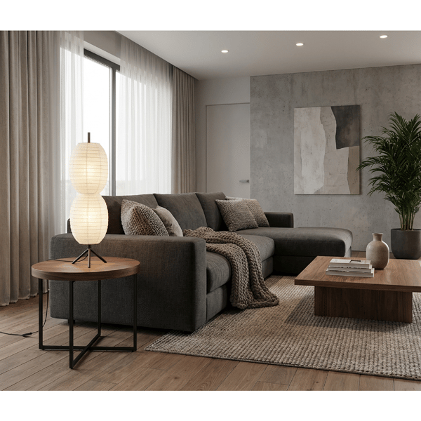 Adesso Lanai Table Lamp with White Paper Shade