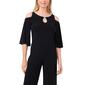 Womens MSK Cold Shoulder Rhinestone Keyhole Jumpsuit - image 3