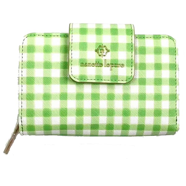 Womens Nanette Lepore Lucie Zip Back Wallet - Gingham