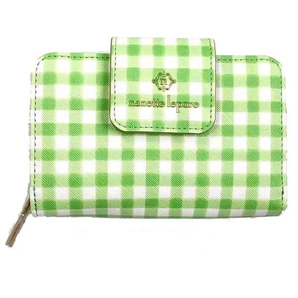 Womens Nanette Lepore Lucie Zip Back Wallet - Gingham - image 