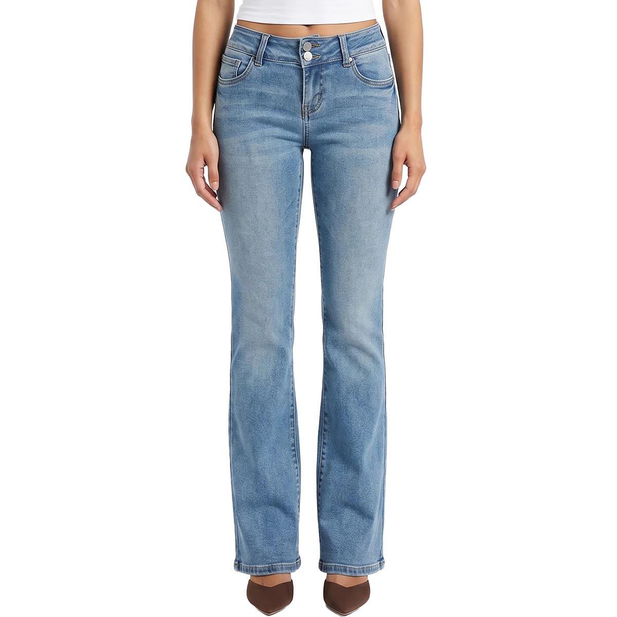Juniors YMI(R) Taylor 2 Button Low Rise Flare Jeans