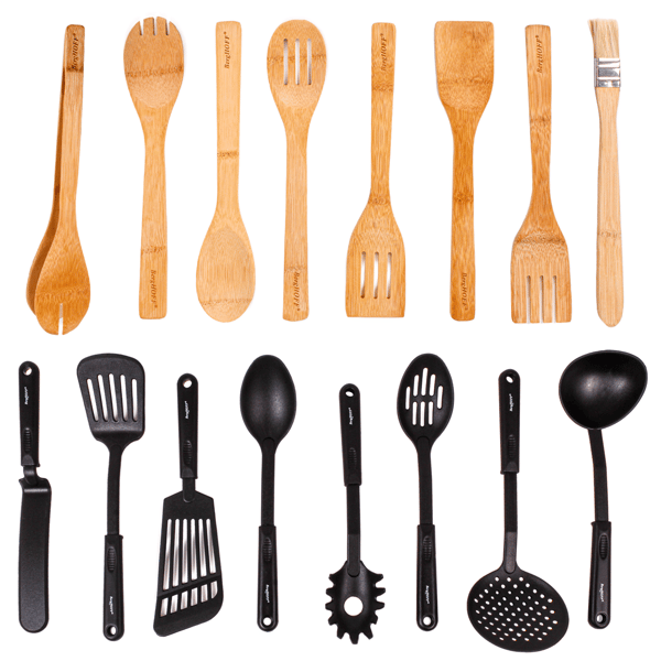 BergHOFF Studio 29pc. Nylon & Bamboo Tool Set