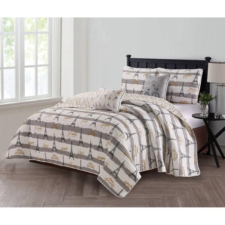 Harper Lane Bonjour Paris 5pc. Quilt Set