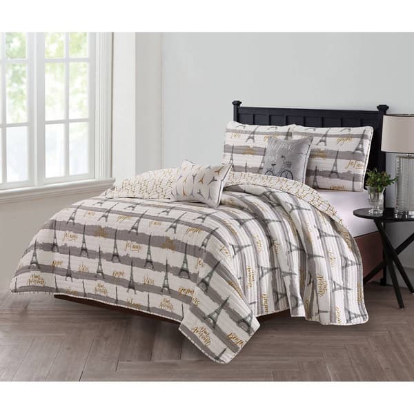 Harper Lane Bonjour Paris 5pc. Quilt Set - image 