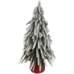 Northlight 14in. Mini Flocked Downswept Pine Christmas Tree