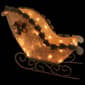 Elegant White Sisal Pre-Lit Christmas Sleigh - image 2
