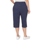 Plus Size Alfred Dunner Port Side Pull On Dot Capris - image 2