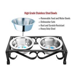 Indipets Wrought Iron Elevated Feeder