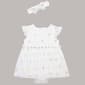 Baby Girl (3-12M) Little Me Floral Popover W/ Headband - image 1