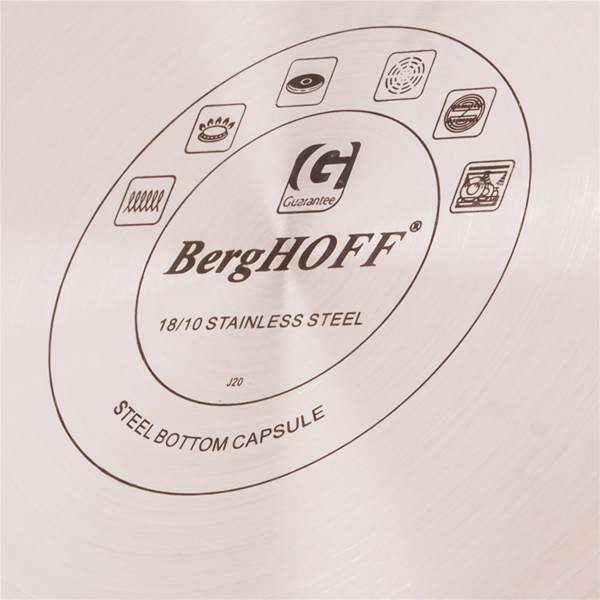 BergHOFF Ouro Gold 3pc. Cookware Set with Glass Lids