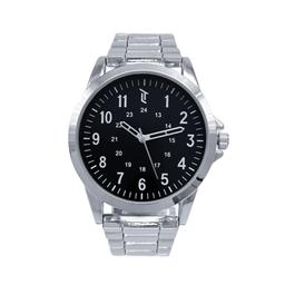 Mens 42mm Silver-Tone Watch with Silver Bracelet - MWLTBV-08