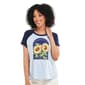 Womens Tru Self Short Sleeve Baseball Tee - image 1