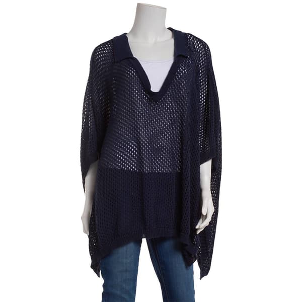 Anne Klein Crochet Polo Poncho