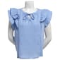 Petite Marissa Olivia Flutter Cap Sleeve Stud Embellish Blouse - image 1