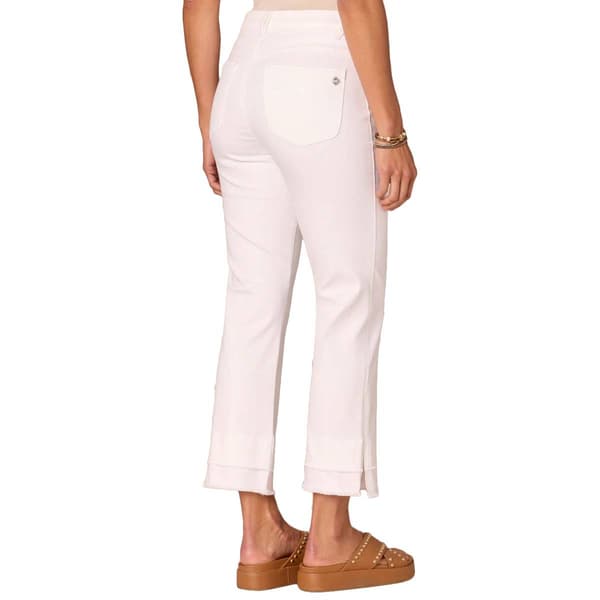 Womens Democracy "Ab"solution® Mid-Rise Fray Hem Flare Jeans