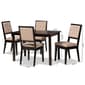 Baxton Studio Suvi Modern Dark Brown Wood 5pc. Dining Set - image 10