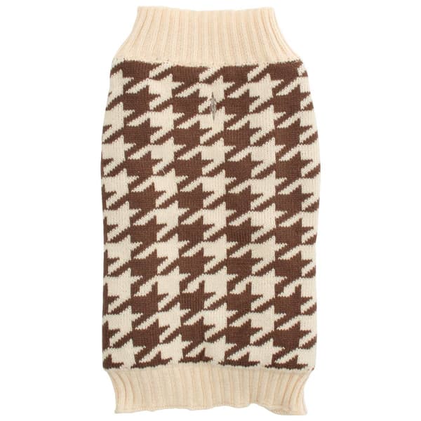 North Paw Houndstooth Pet Sweater