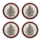 Spode® Christmas Tree Tartan Round Placemats - Set of 4 - image 1