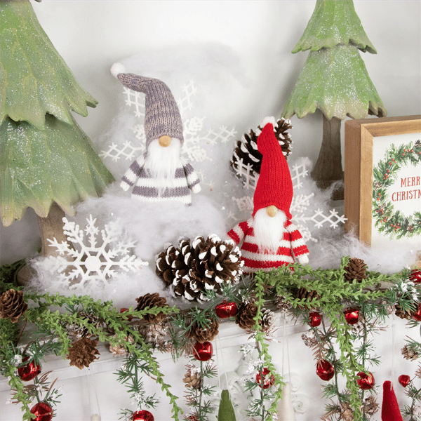 Northlight 2pc. Striped Gnome Plush Christmas Ornaments