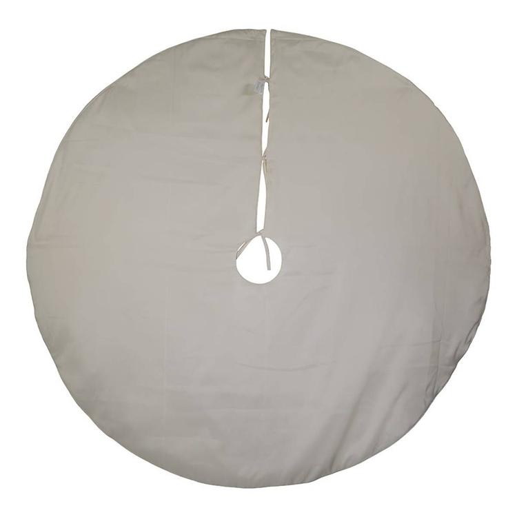 Kurt S. Adler 54in. Ivory with Pearl Beads Tree Skirt