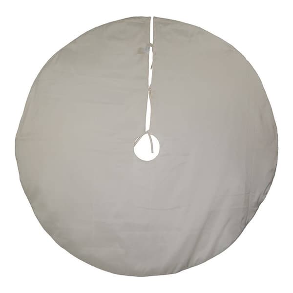 Kurt S. Adler 54in. Ivory with Pearl Beads Tree Skirt