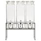 Circle Glass 0.5gal. Triple Yorkshire Dispenser & Stand - image 1