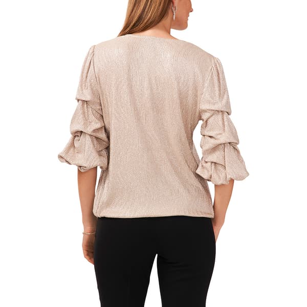 Plus Size MSK Lantern Sleeve V-Neck Blouse