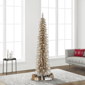 Puleo International PreLit Alpine Rose Gold Pencil Christmas Tree - image 3