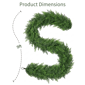 Puleo International 9ft. Soft Artificial PE Spruce Garland - image 5
