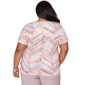 Plus Size Alfred Dunner Vintage Charm Leopard Chevron Blouse - image 2