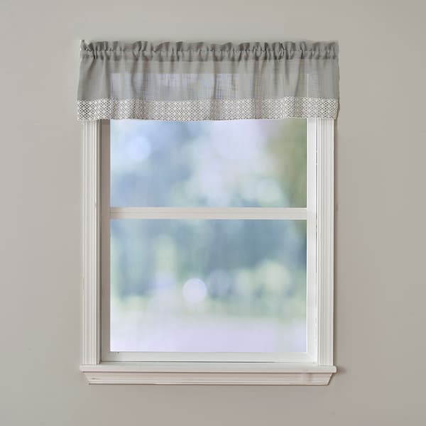 Salem Woven with Daisy Chain Lace Valance - 60x12 - image 