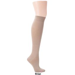 Womens Dr. Motion Basic Solid Microfiber Knee High Socks