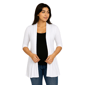 Plus Size 24/7 Comfort Apparel Half Sleeve Maternity Cardigan - image 1